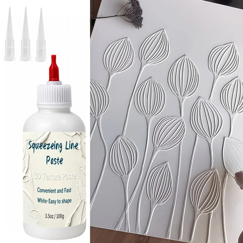 3D Texture Paste for Relief Carving and Line Effects - DIY Art Medium