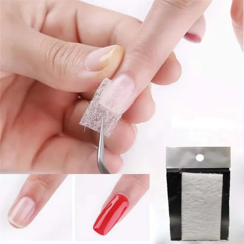 Fiberglass Nail Extension Fibers Non-Woven Gel Nail Art Tools for DIY Manicure