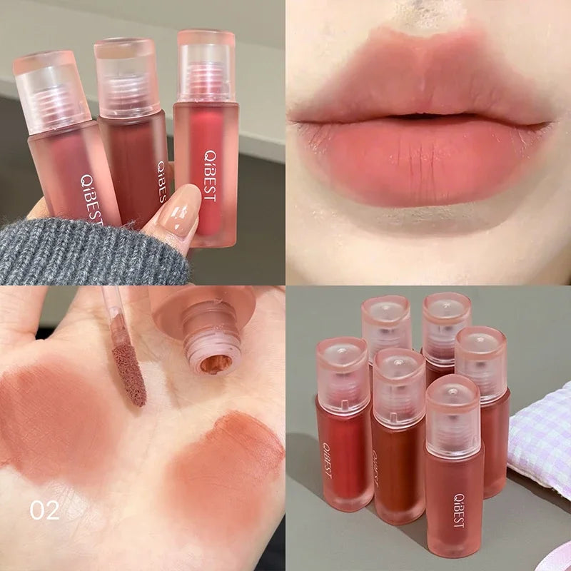 Velvet Matte Liquid Lipstick Set - Long-Lasting Waterproof Lip Gloss 6 Colors