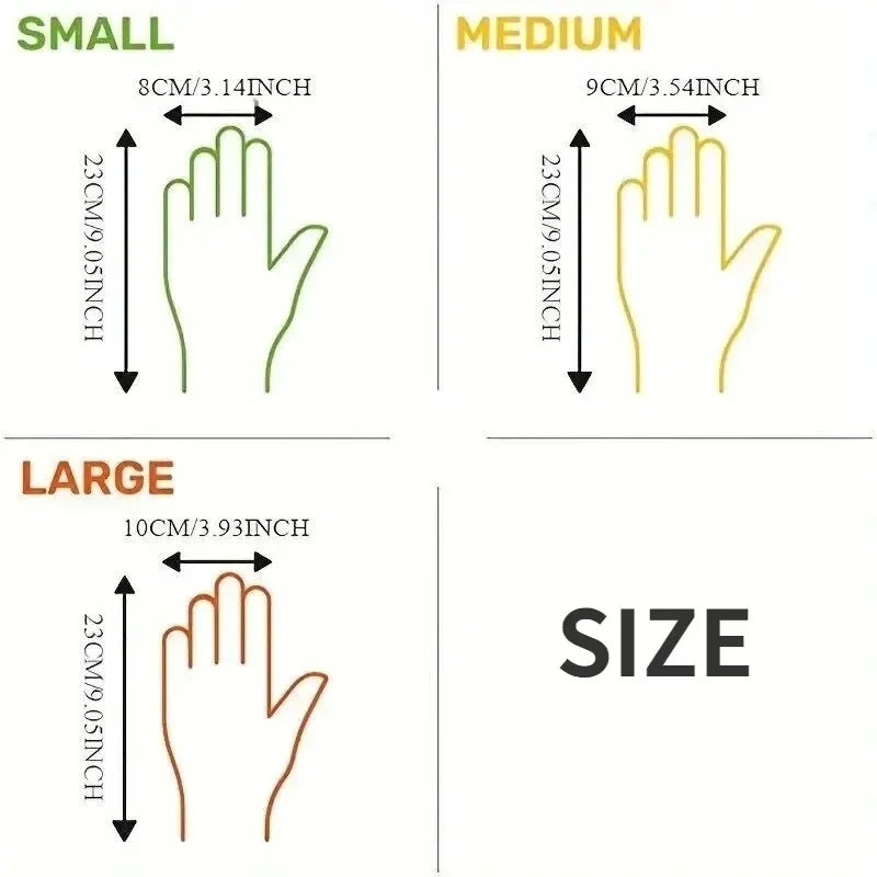 Disposable TPE Gloves Powder-Free Latex-Free Kitchen & Bathroom Cleaning (All Sizes)