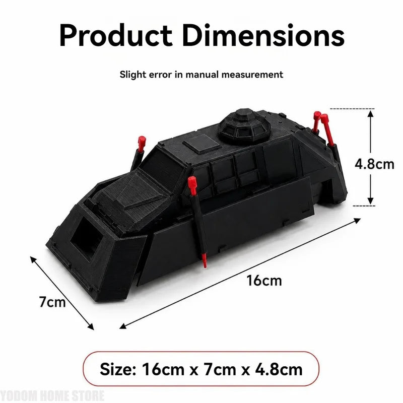 3D Printed Tornado Intercept Vehicle Model - Scientific Desktop Decor for Weather Enthusiasts