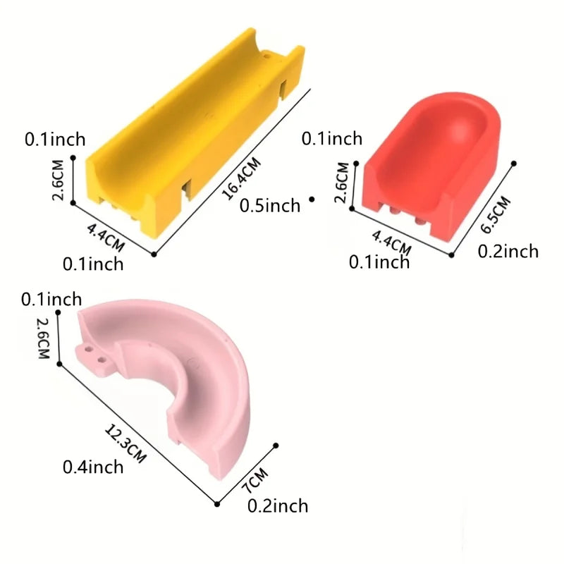 Water Slide Building Set for Kids - Outdoor Pool & Bathtub Toy Tracks