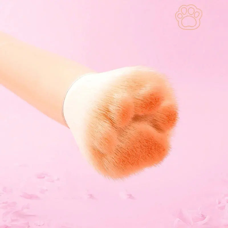 Cat Paw Makeup Brush with Storage Box, Professional Cosmetic Tool