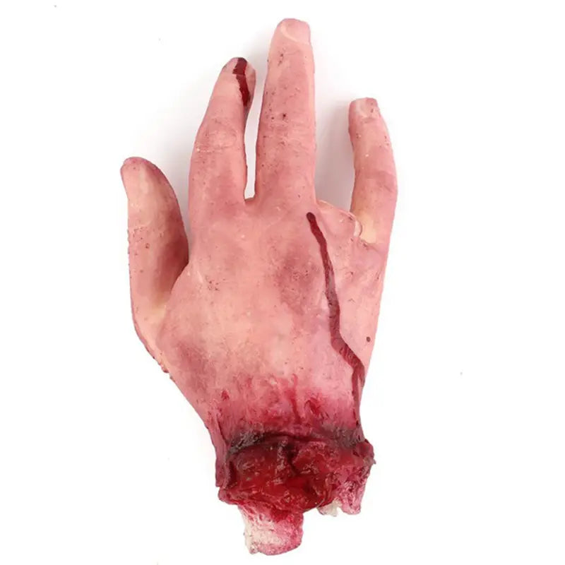 Halloween Horror Fake Hands Blood Latex Props Haunted House Decoration