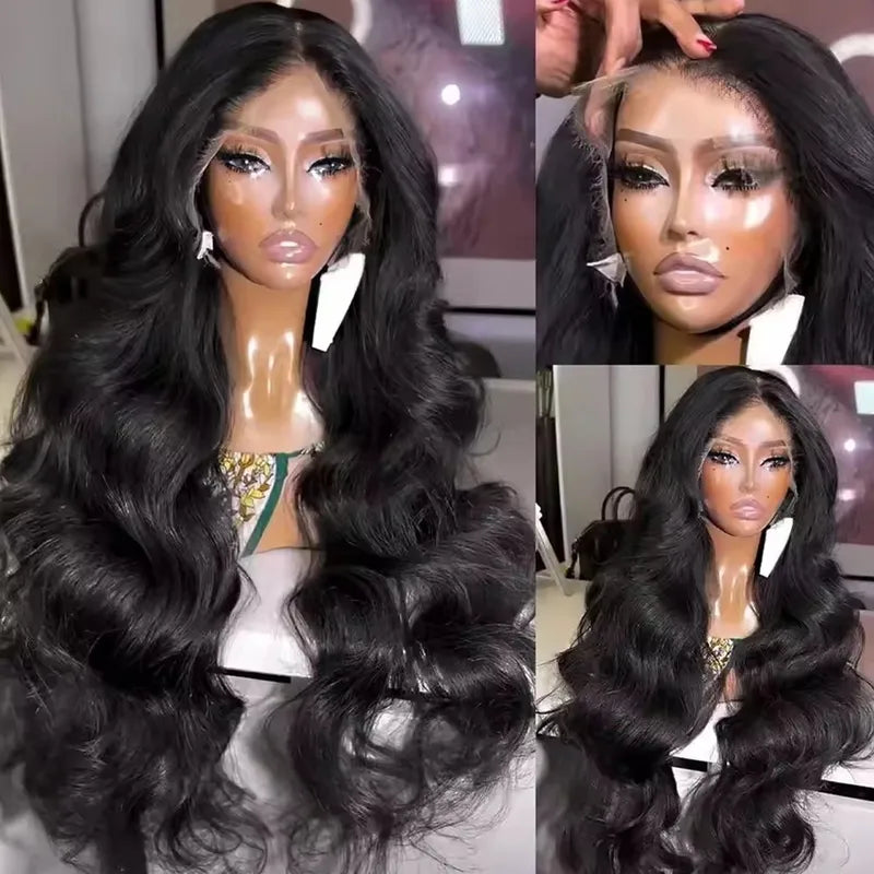 Human Hair Wigs 40-42 Inch Body Wave HD Lace Frontal & Closure Wigs for Women
