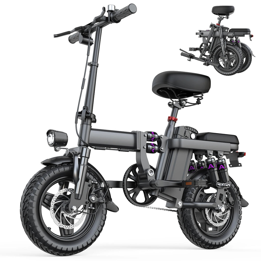 Foldable Electric Bike with 48V 15AH Battery 30+MPH 250W for Adults