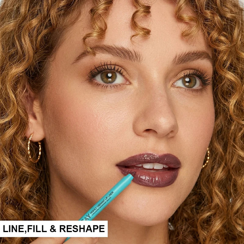 8PCS Waterproof Matte Lipstick Pencil Set - Long-Lasting Lip Contour & Lipliner