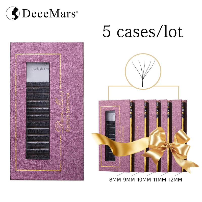 5D W Shape Eyelash Extensions Set - Multiple Lengths & Curl Options