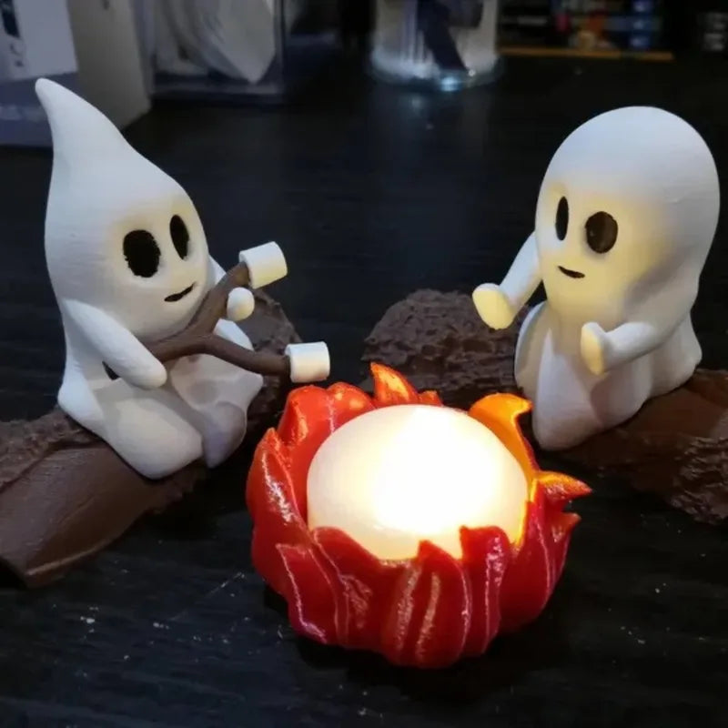 Halloween Ghost Campfire Decor Set Outdoor Haunted House Props Spooky Scene