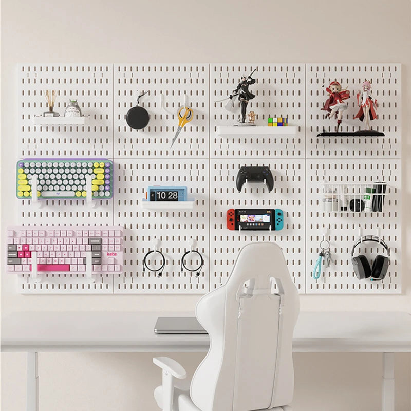Gaming Wall Organizer Set with Shelf, Headphone & Controller Holders - Multi-Color Options