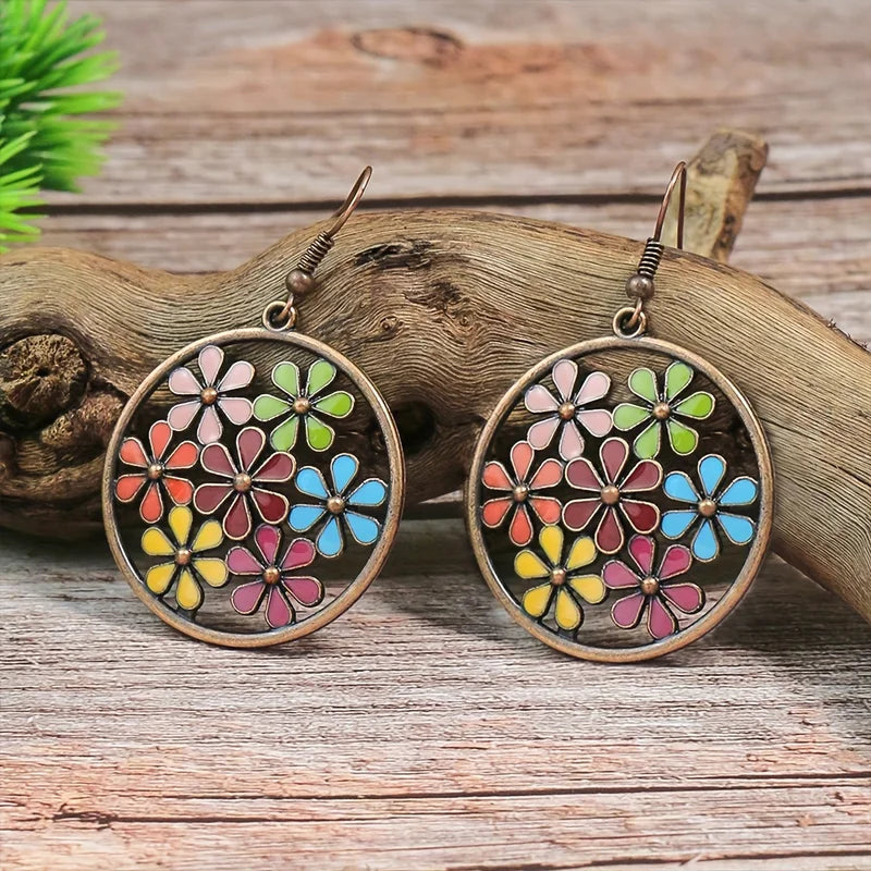 12 Pairs Boho Vintage Style Drop Earrings Set for Women Jewelry Gifts