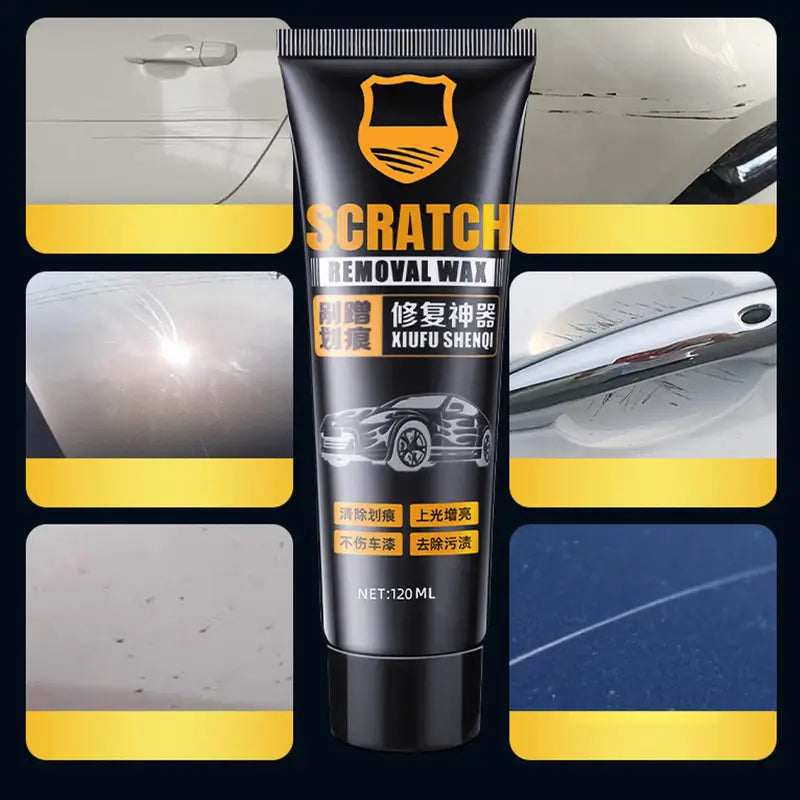 Car Scratch Repair Wax - Multi-Purpose Paint Care & Swirl Remover with Sponge