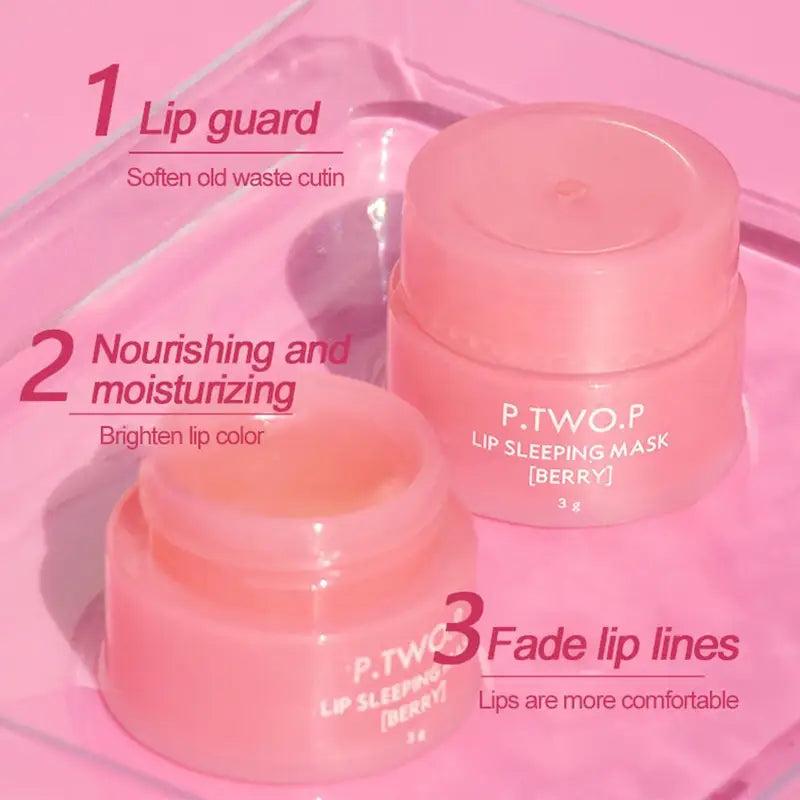 Moisturizing Lip Balm with Fruity Fragrance - Natural Hydrating Lip Care Mask