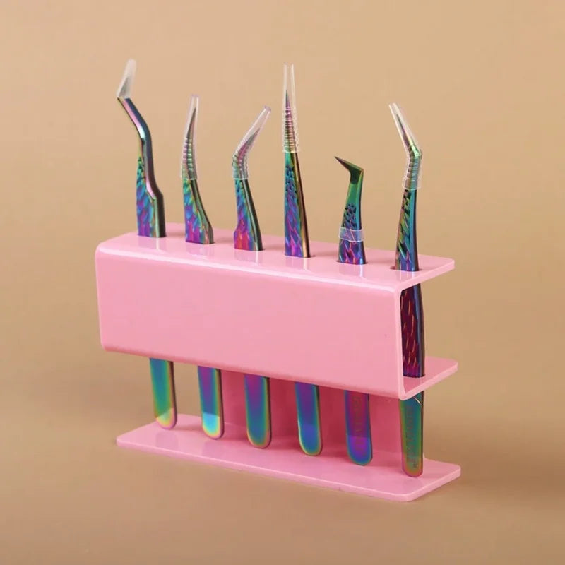 Acrylic Tweezer Storage Rack for Eyelash Extension Display & Organization