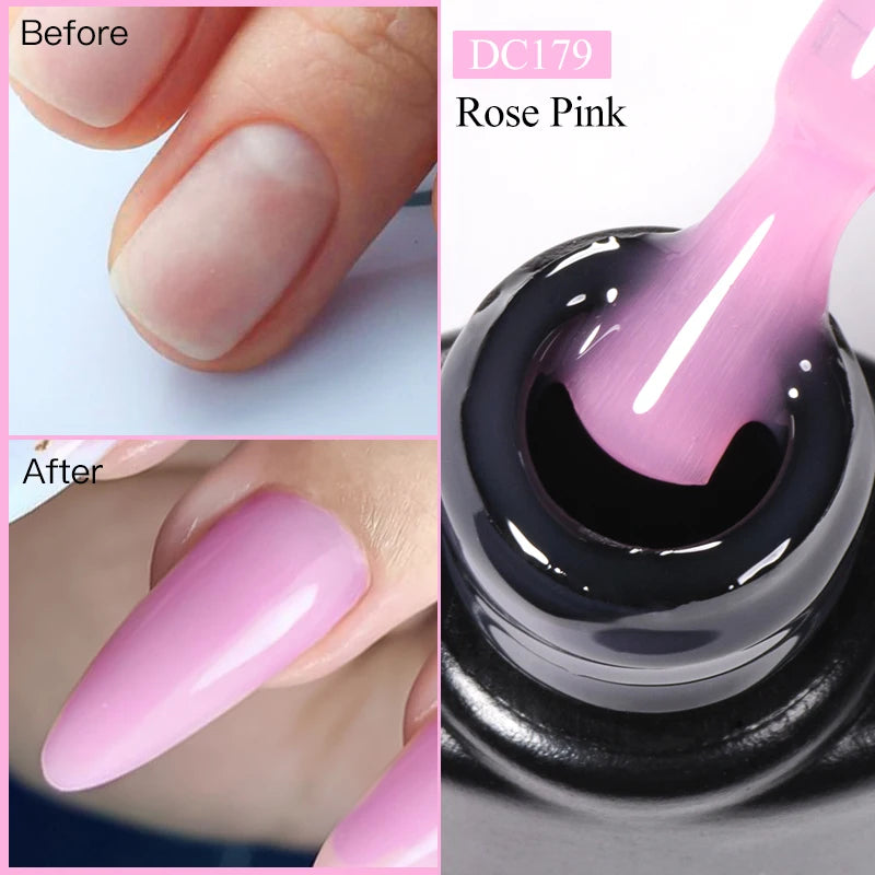 7ml Milky White Quick Extension Gel Nail Polish for Semi-Permanent Manicure