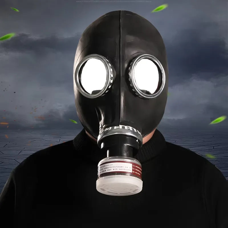 Full Head Gas Mask Respirator for Painting Pesticide Chemical Protection Halloween