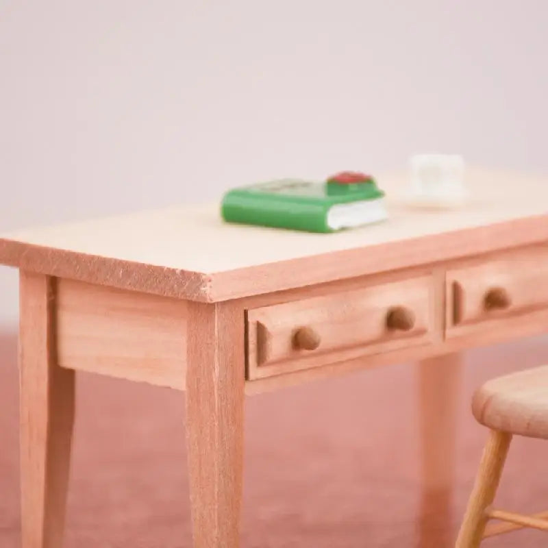 12-Piece Dollhouse Mini Wooden Furniture Set with Table and Chairs