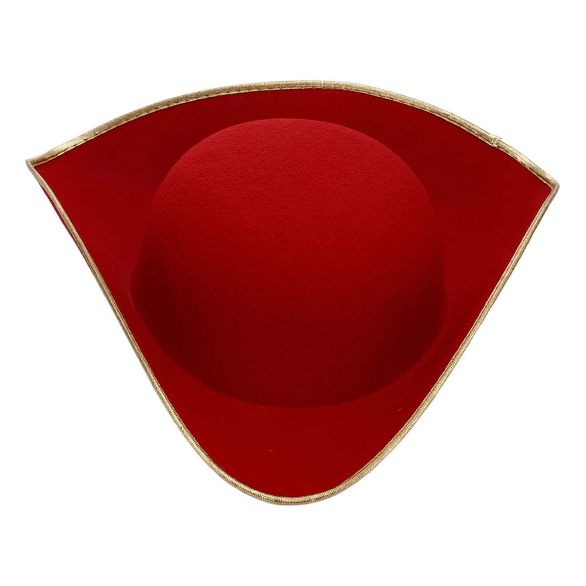 Pirate Costume Hat with Metallic Brim for Halloween Cosplay & Masquerade