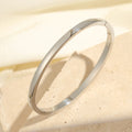 Minimalist Roman Numerals Stainless Steel Bracelet Set for Women - Waterproof Jewelry Gift