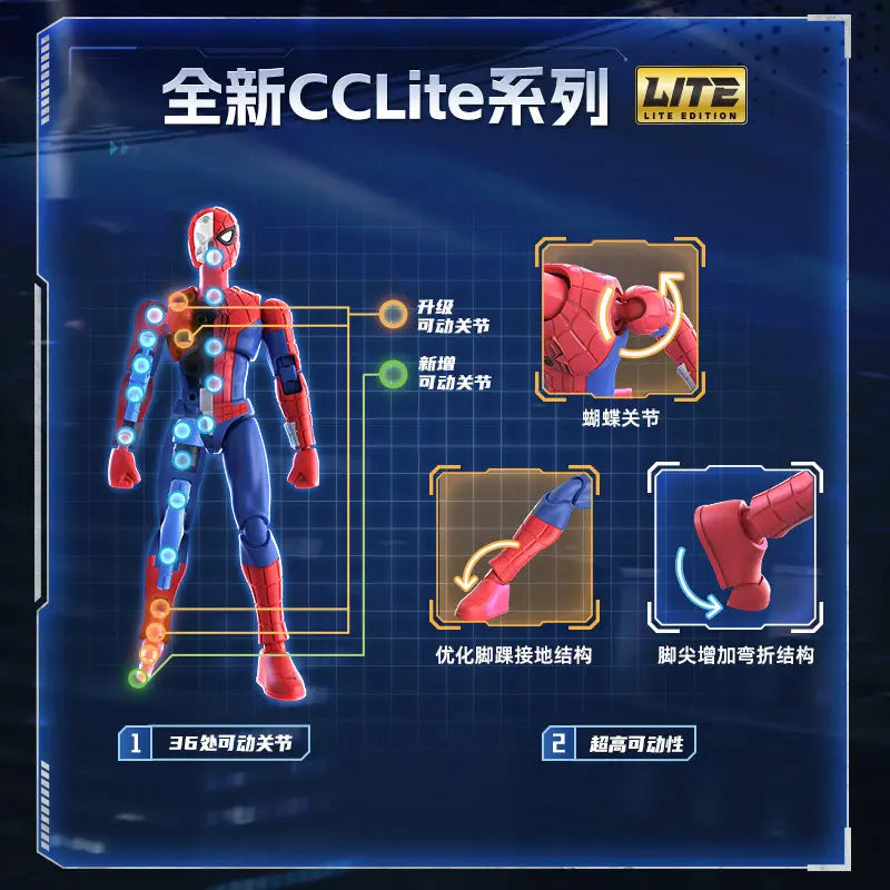 Action Figure Model Kit - Spider-Man Hidden Battle Edition, Multiple Colors