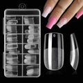 Square Nail Tips 120 Pcs Artificial Full Cover False Nails - 12 Sizes, Easy Application