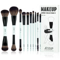 6-Piece Double Sided Makeup Brush Set with Vegan Fiber for Face & Eyes