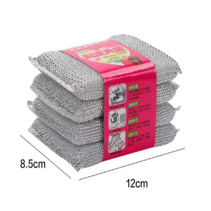 Kitchen Dishwashing Sponge 4/8PCS Scratch-Free Pot Brush Household Cleaning Tool