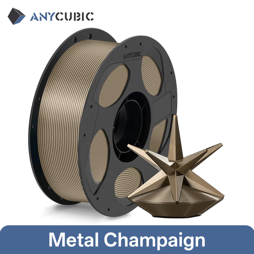 PLA Metal Filament 1.75mm Impact-Resist Metallic Texture for 3D Printing