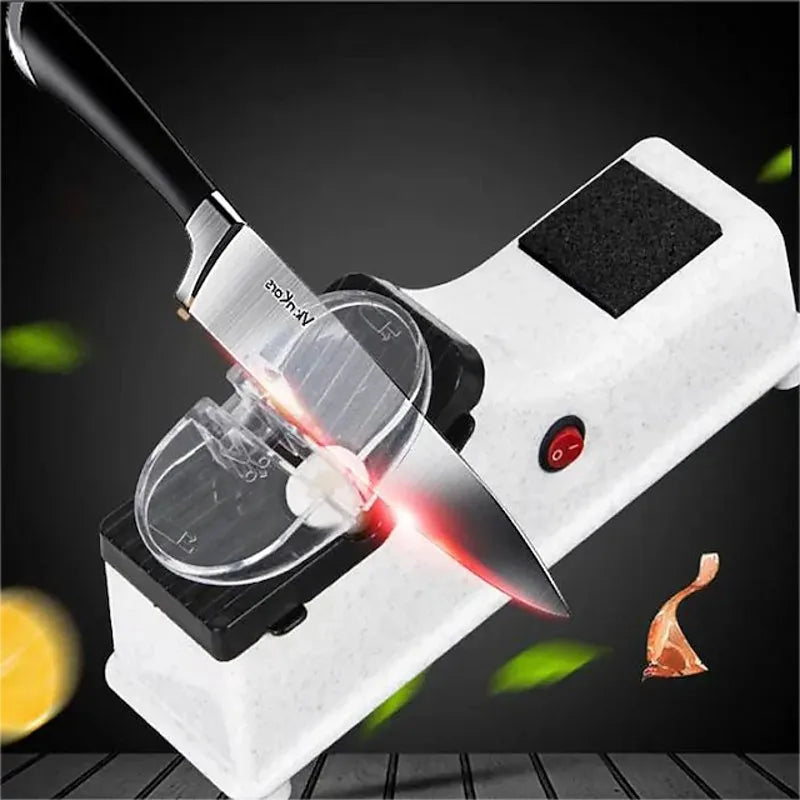 USB Electric Knife Sharpener - Fast Automatic Kitchen & Scissor Sharpening Tool