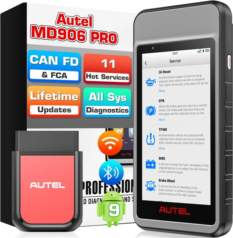 Automotive Diagnostic Scanner with CAN FD Support - Full System OBD2 Code Reader for Cars