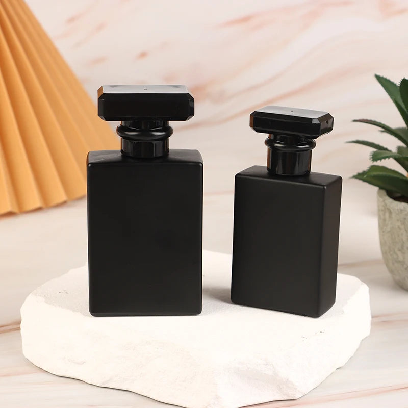 Portable Glass Perfume Spray Bottle 30/50ml Elegant Refillable Water Mist