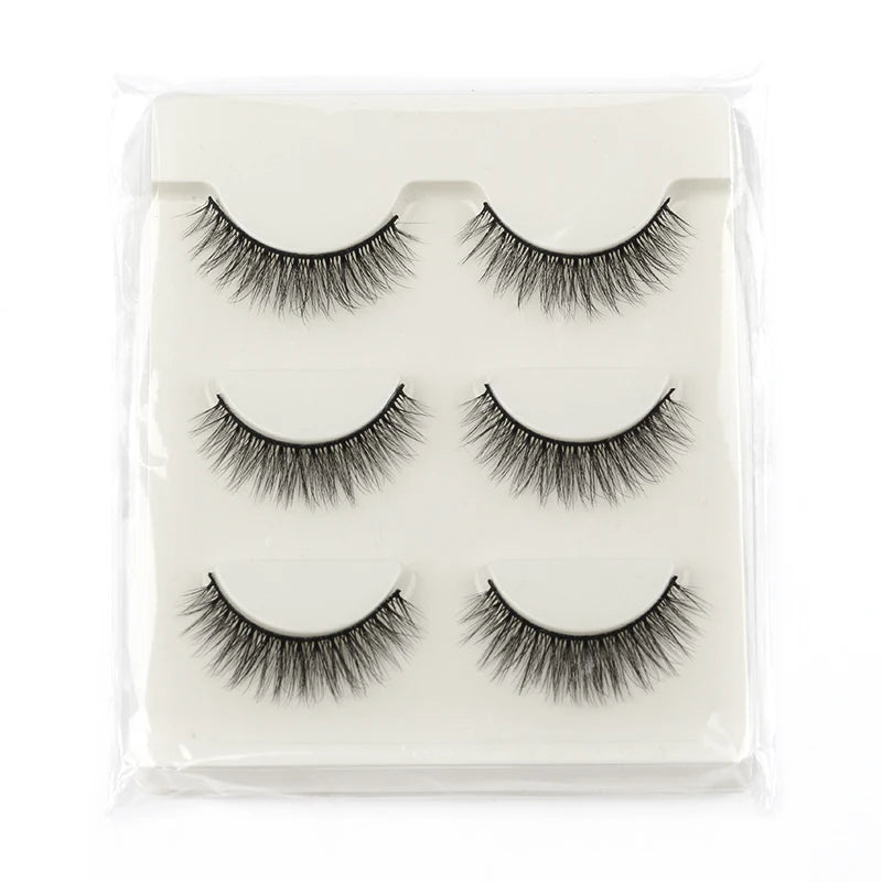 Half Eyelashes 3/5/10 Pairs Soft Natural Cat Eye Makeup Extensions