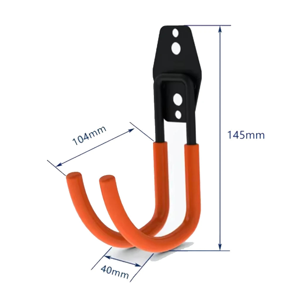 Heavy Duty Wall Mount Metal Hook Garage Organizer for Bicycle Ladder Garden Tools