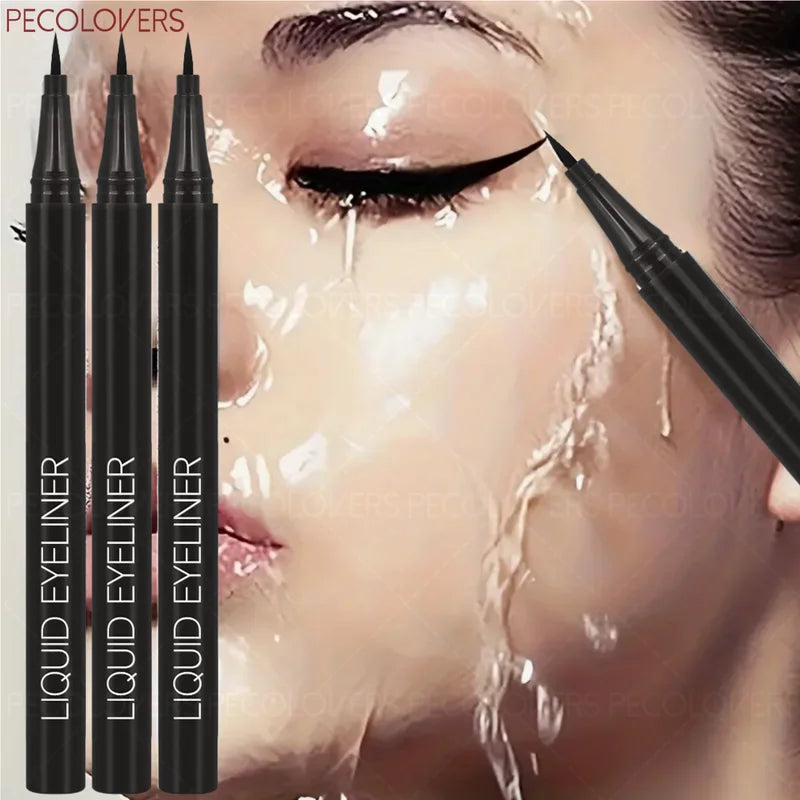 Liquid Eyeliner Pen Set - Waterproof, High Pigment, Easy Application for All Eye Shapes