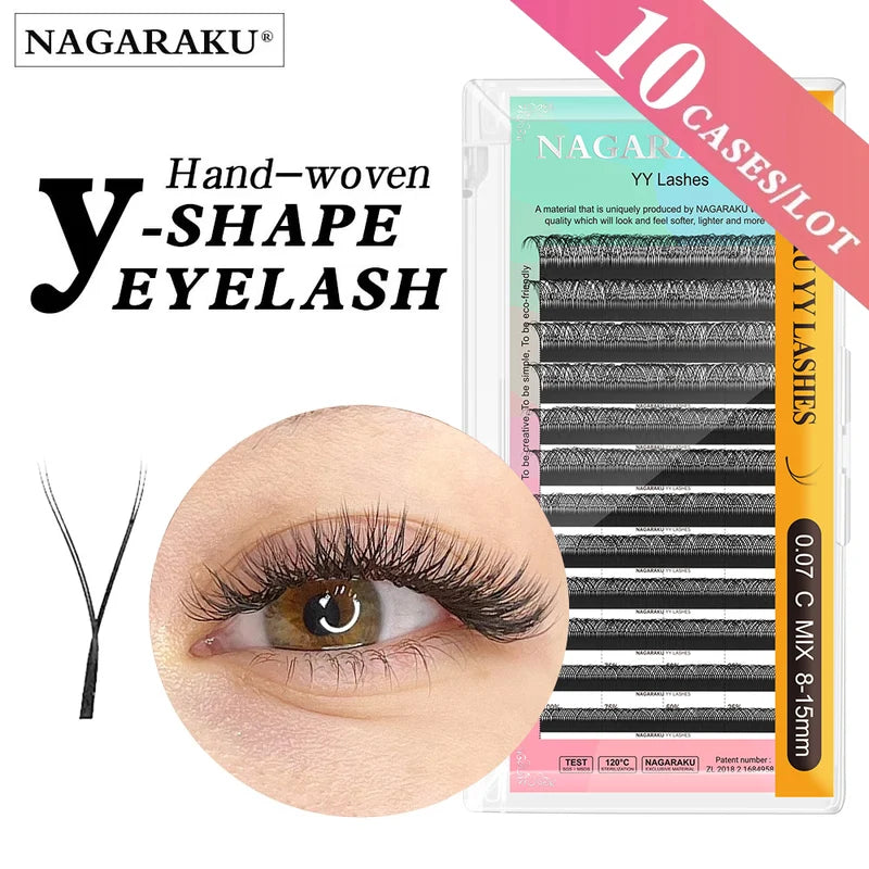 Premium Mink False Eyelashes - YY Net Cross Shape Natural Lash Extensions