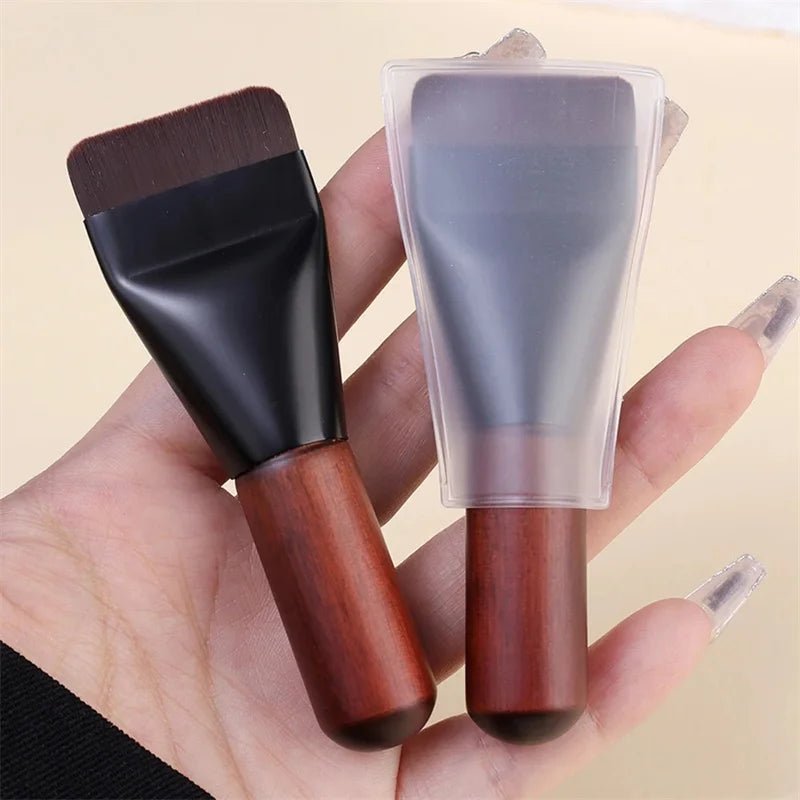 Flat Head Foundation Brush Makeup Tool for Face Contouring & Blending