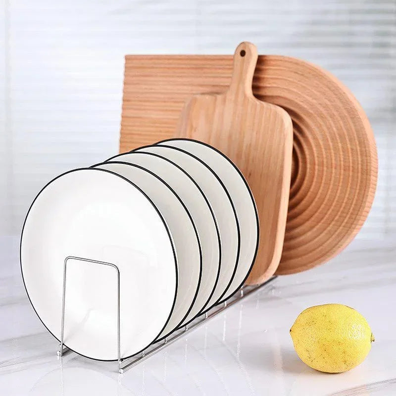 Stainless Steel Dish Rack Kitchen Drainage Organizer 30cm Silver