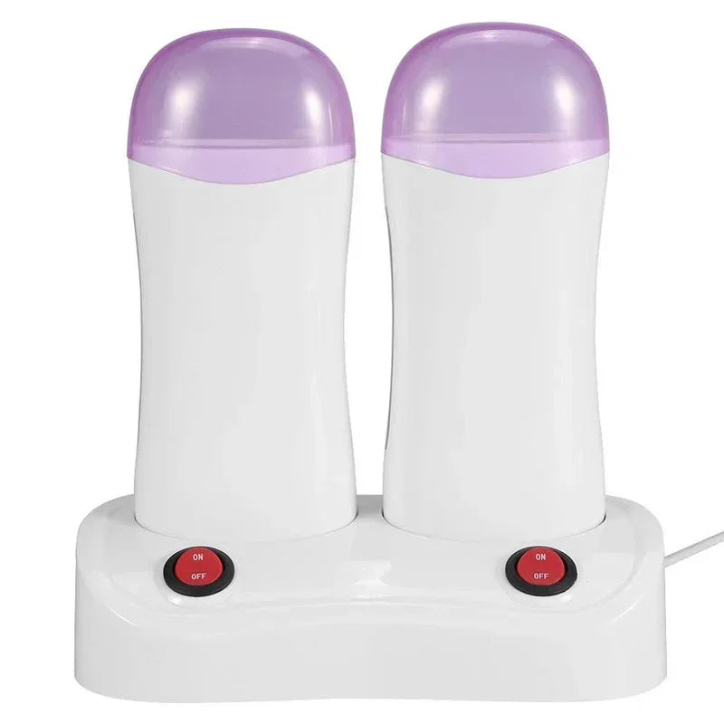 Electric Wax Heater Epilator for Hair Removal with Refillable Cartridges