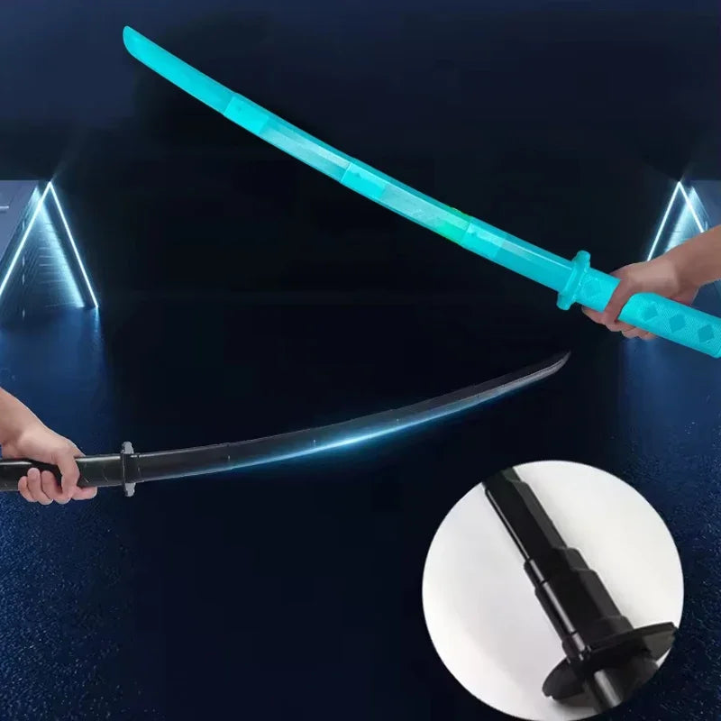 Retractable Samurai Sword Toy - 3D Printed Plastic Katana for Cosplay & Kids