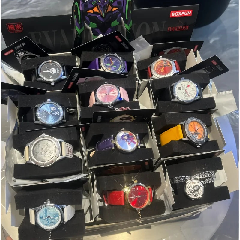 Anime EVA Watch Box - Asuka Ayanami Rei Unit 1 Timepiece Gift Collection