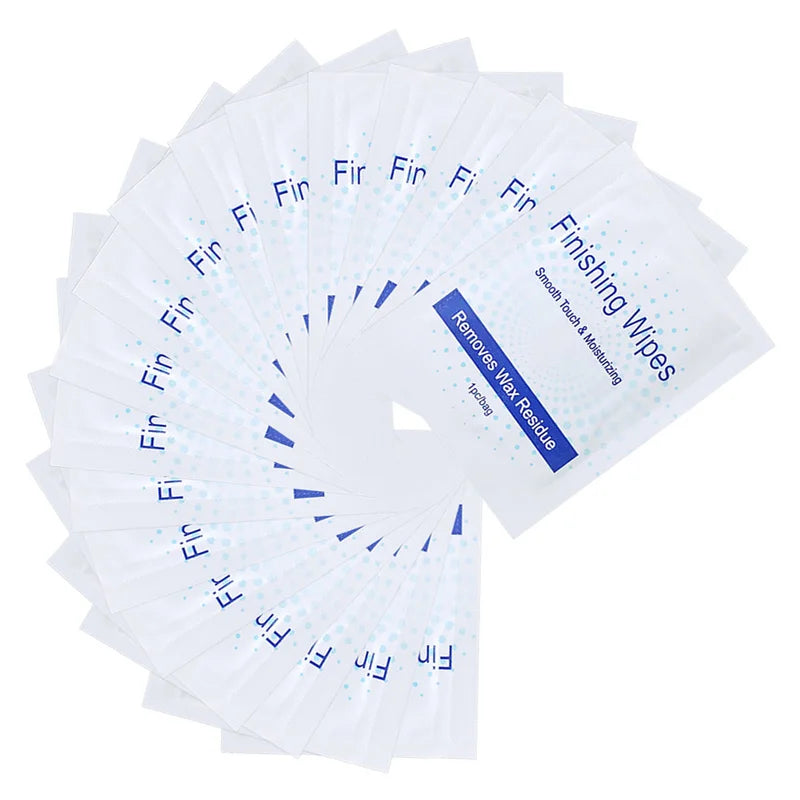 Hair Removal Wax Residue Cleaning Wipes Pack of 50 for Body & Face