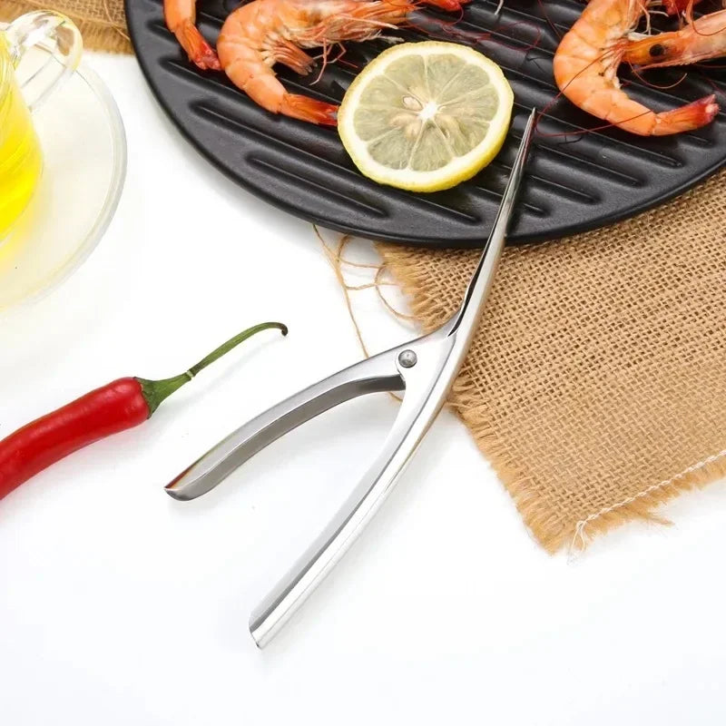 Stainless Steel Shrimp Peeler Fish Line Cutter Seafood Tool Kitchen Utensil