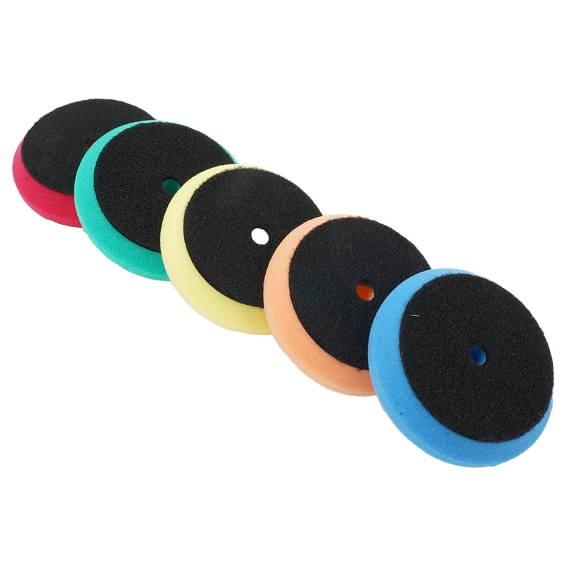5 Pcs 3-Inch Car Polishing Pads Auto Buffing & Glazing Sponge Discs