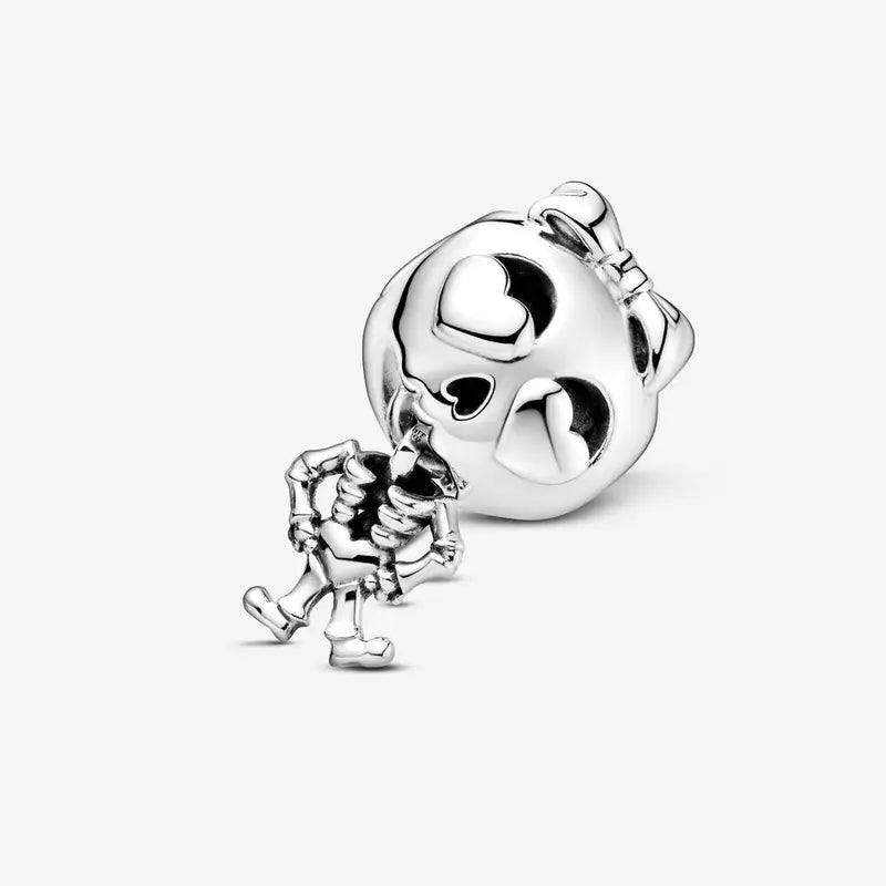 Halloween Skull Bat Pumpkin Ghost Pendant Charm for Bracelets Jewelry Gift