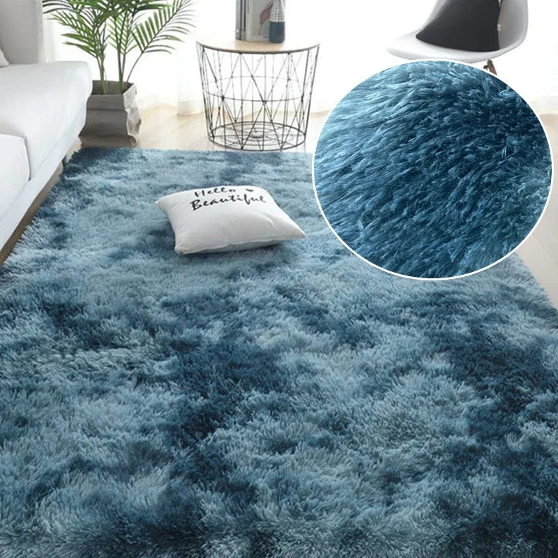 Tie-Dye Shaggy Rug Carpet for Living Room Bedroom Sofa and Coffee Table