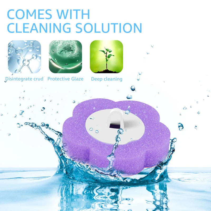72Pcs Toilet Brush Replacement Heads with Lavender Scent - Bathroom Cleaning Accessories