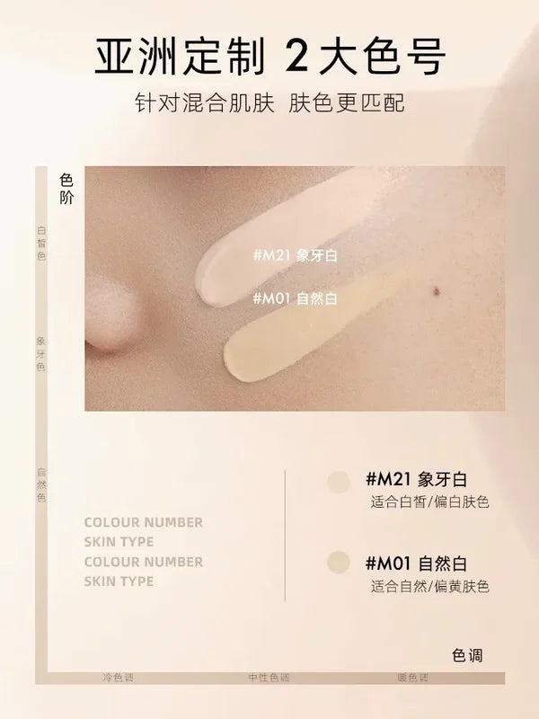 Moisturizing Long-Lasting Liquid Foundation with Concealer - Full Coverage Makeup