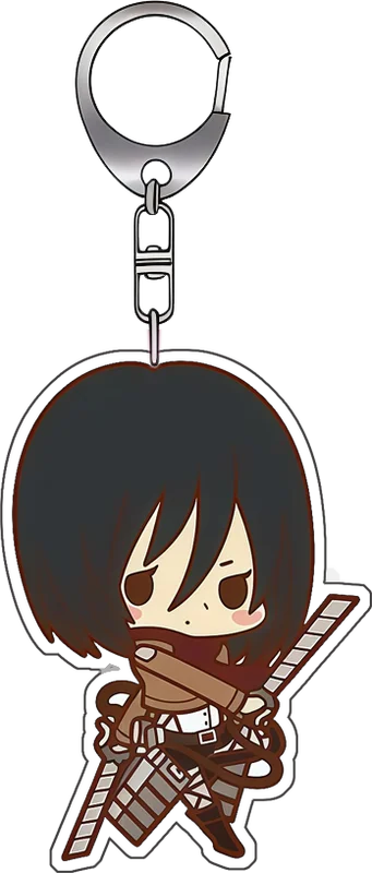 6Cm Acrylic Keychain for Attack on Titan Anime Backpack Decoration Fan Gift