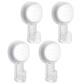 No Drilling Vacuum Suction Cup Towel Hooks Bathroom Kitchen Removable Wall Mount