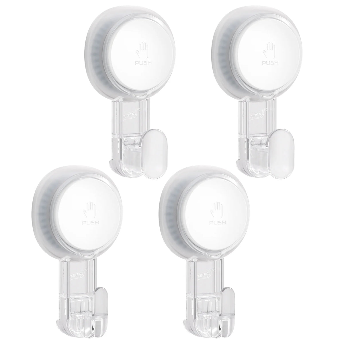 No Drilling Vacuum Suction Cup Towel Hooks Bathroom Kitchen Removable Wall Mount
